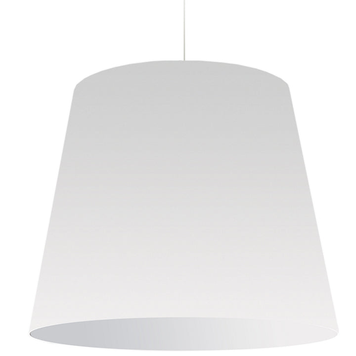 Oversized Drum One Light Pendant in White - available from The Lighting Shoppe, trusted by Canadian homeowners