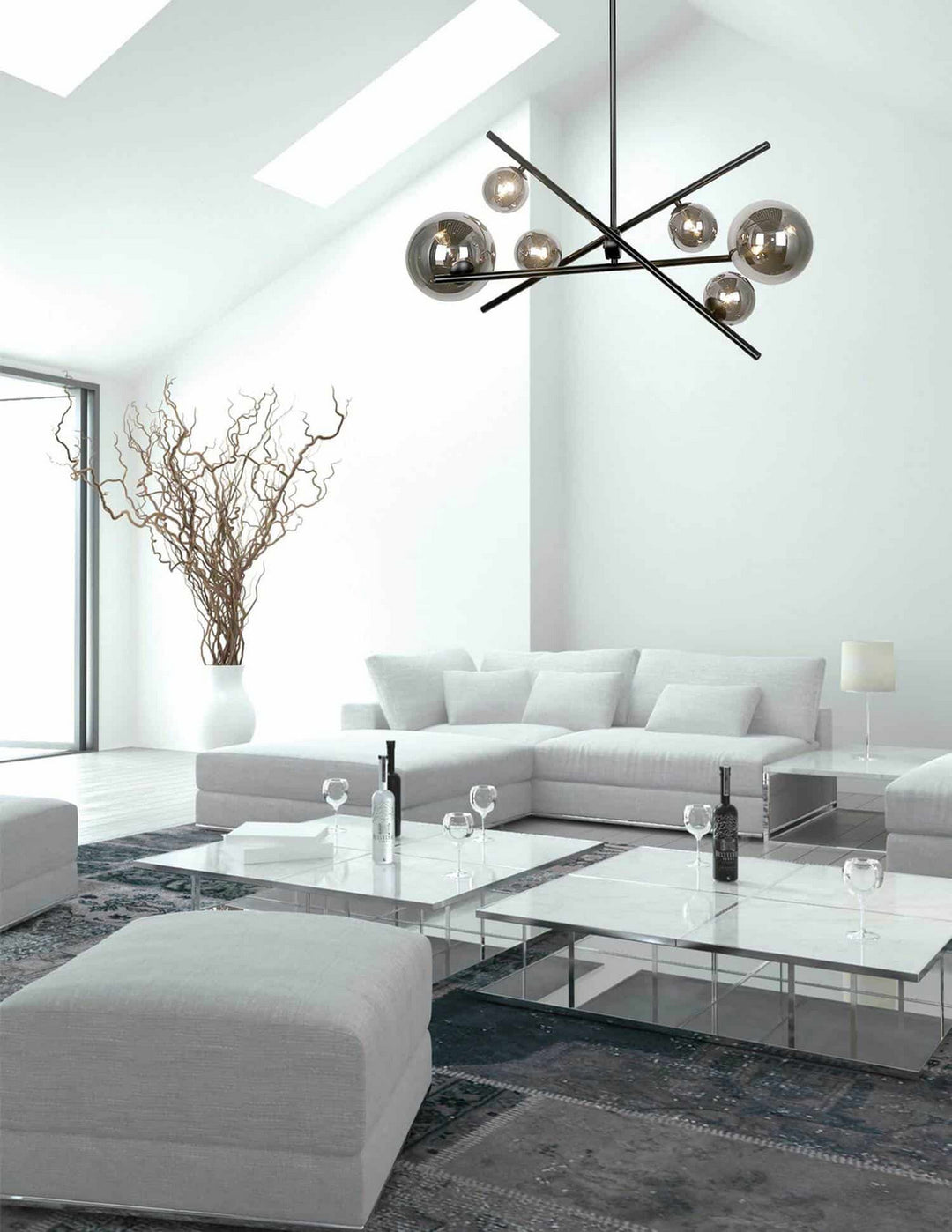 Dainolite Canada - PAM-276HP-MB - Six Light Pendant - Pamela - Black