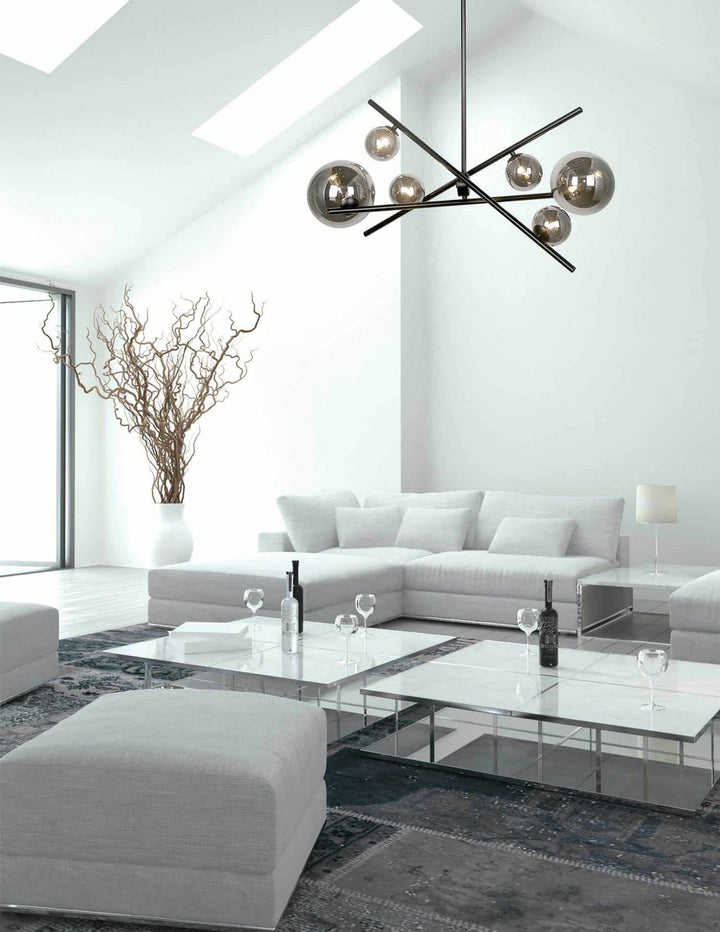 Dainolite Canada - PAM-276HP-MB - Six Light Pendant - Pamela - Black