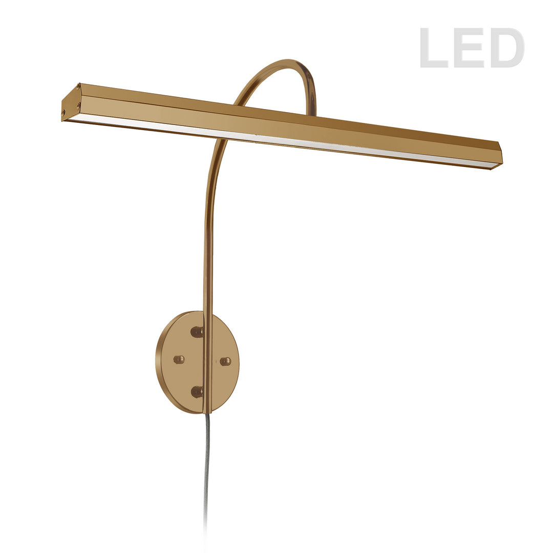 Display/Exhibit LED Picture Light in Aged Brass - available from The Lighting Shoppe, trusted by Canadian homeowners