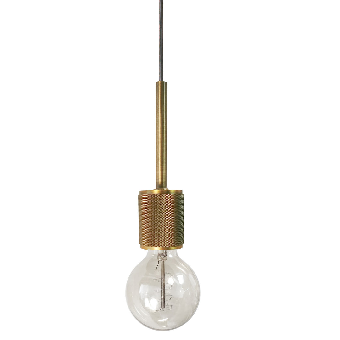 Roswell One Light Pendant in Aged Brass - available from The Lighting Shoppe, trusted by Canadian homeowners