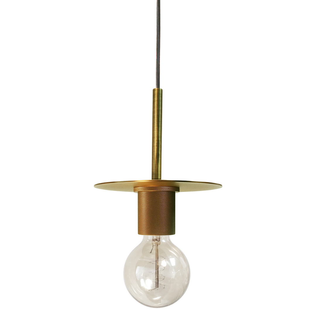 Roswell One Light Pendant in Aged Brass - available from The Lighting Shoppe, trusted by Canadian homeowners