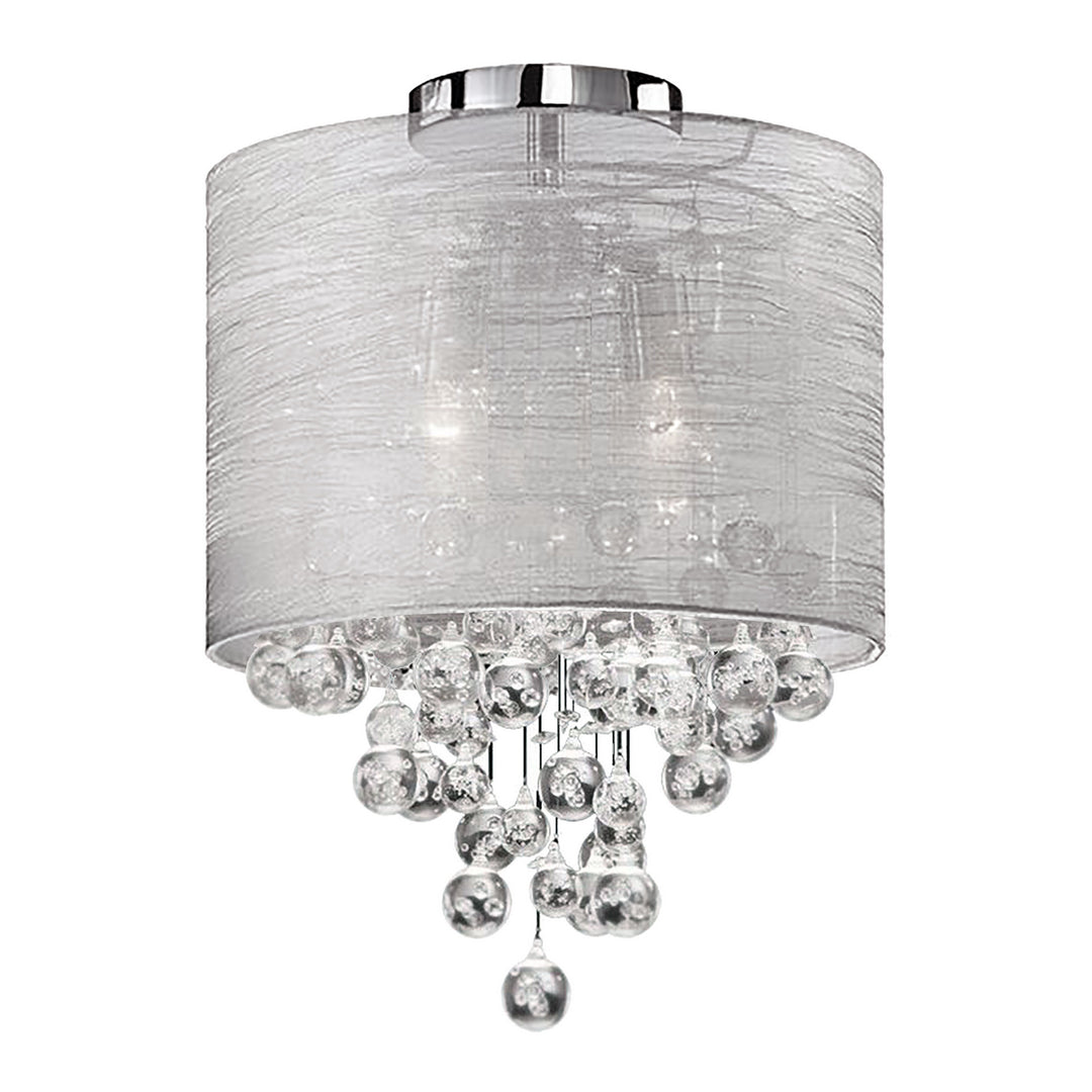 Tahnee Two Light Flush Mount in Polished Chrome - available from The Lighting Shoppe, trusted by Canadian homeowners