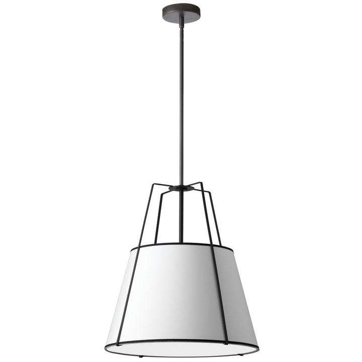 Trapezoid One Light Pendant in White - available from The Lighting Shoppe, trusted by Canadian homeowners