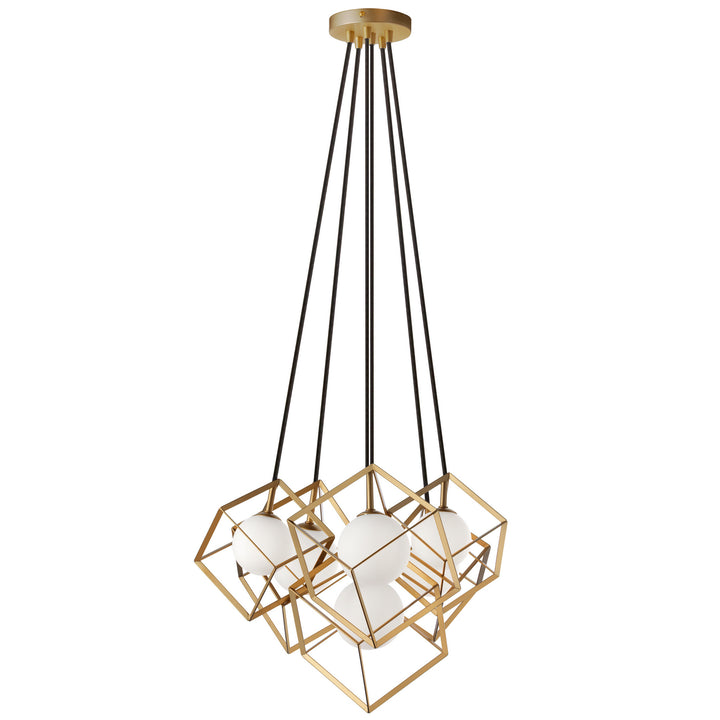 Thomson Six Light Pendant in Gold - available from The Lighting Shoppe, trusted by Canadian homeowners