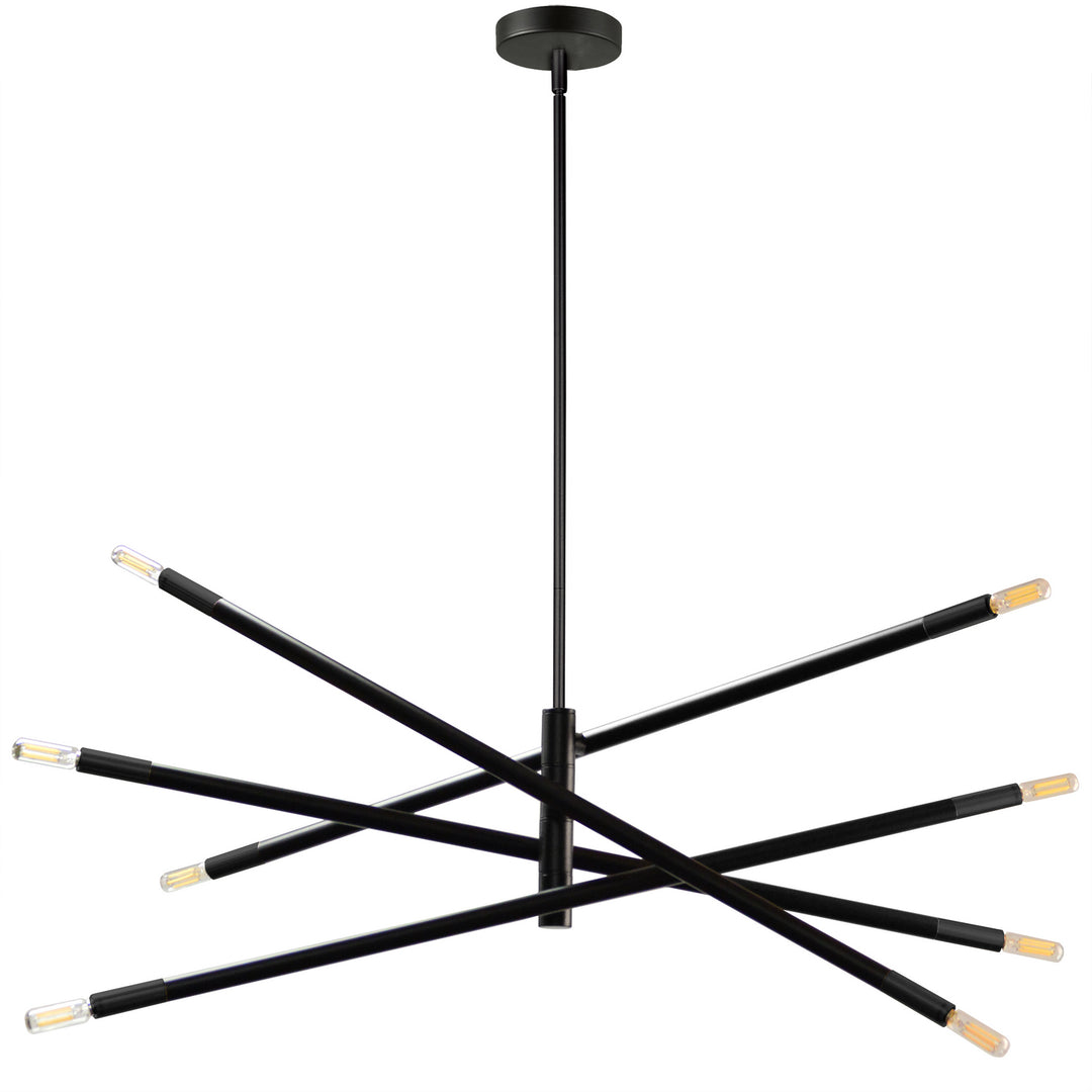 Wand Eight Light Pendant in Black - available from The Lighting Shoppe, trusted by Canadian homeowners