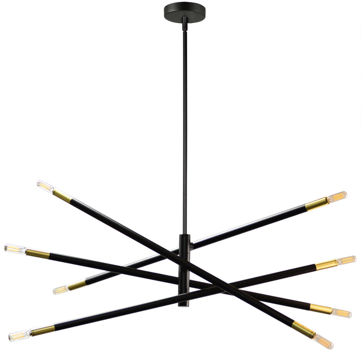 Wand Eight Light Pendant in Black - available from The Lighting Shoppe, trusted by Canadian homeowners