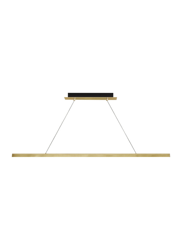 Visual Comfort Modern - 700LSDES48NB-LED92730 - LED Linear Suspension - Dessau - Natural Brass