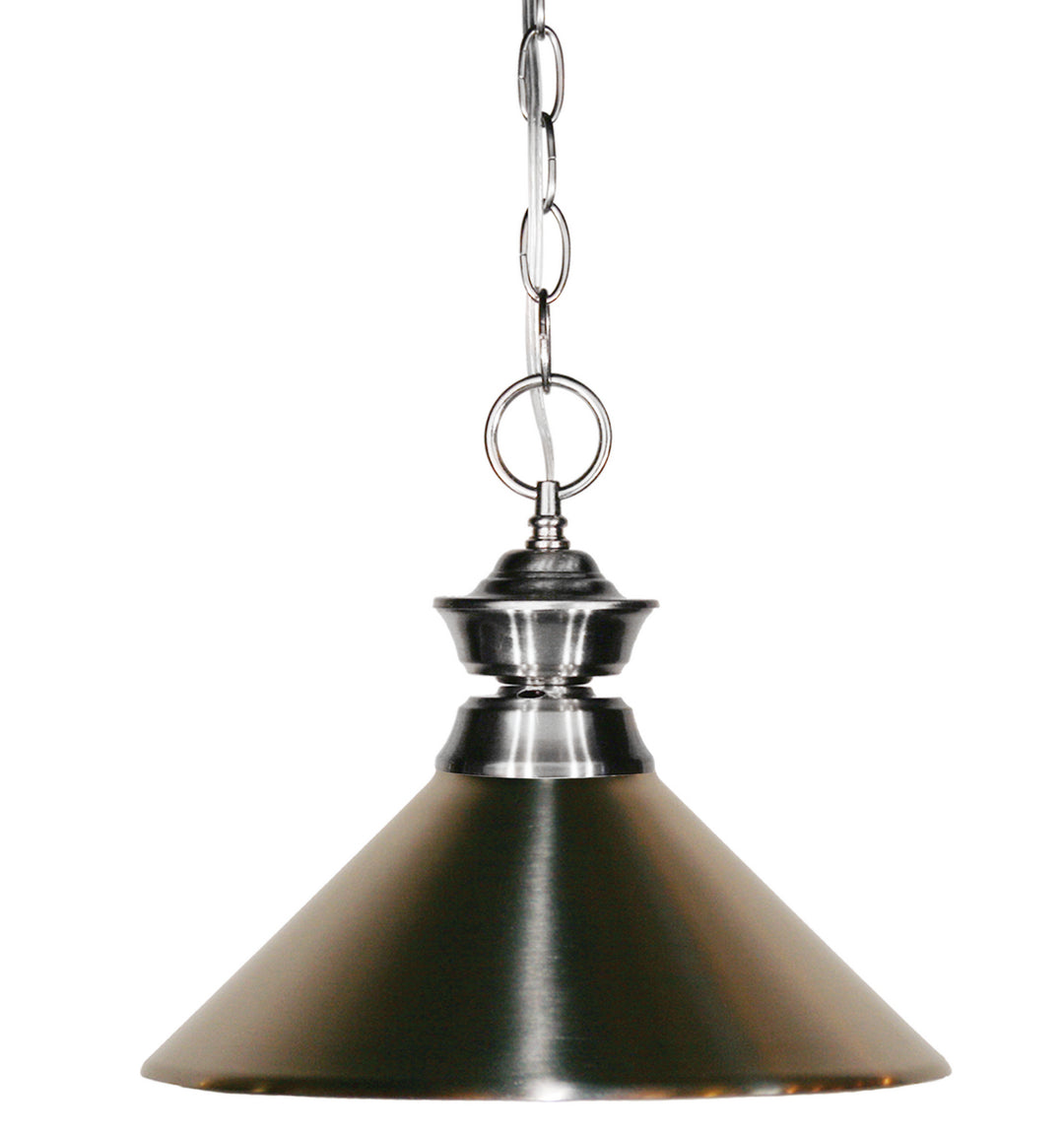 Pendant Lights One Light Pendant in Brushed Nickel - available from The Lighting Shoppe, trusted by Canadian homeowners