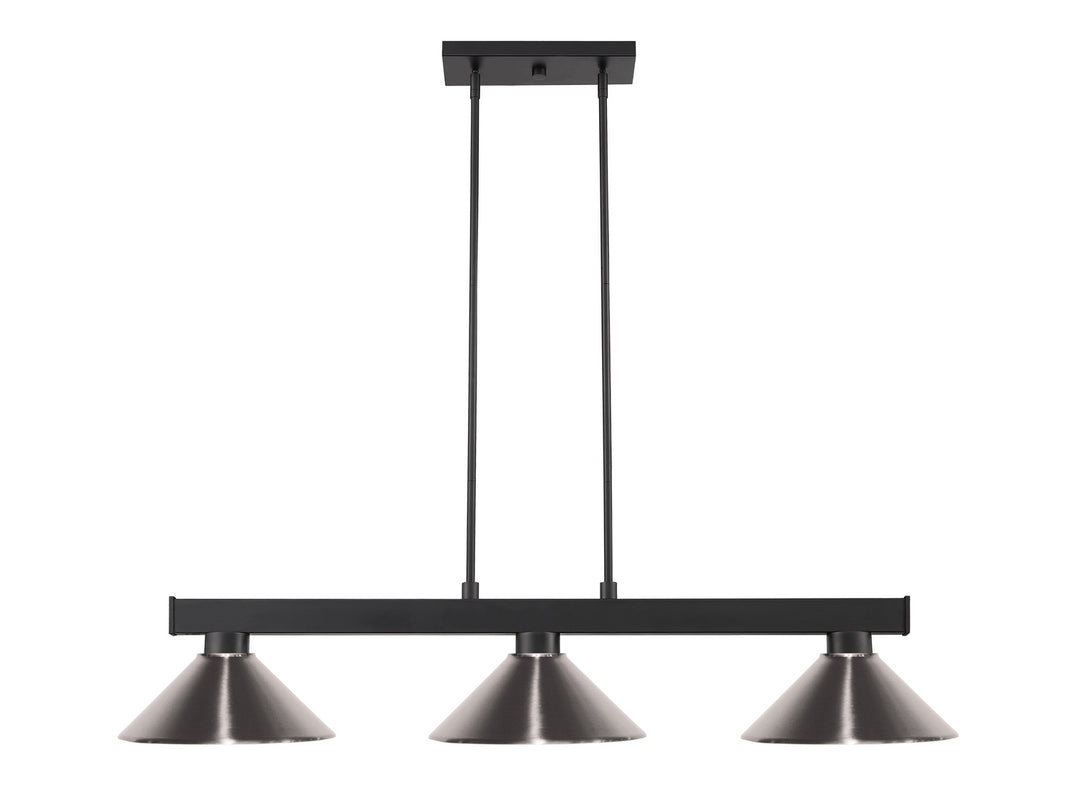 Z-Lite Canada - 152MB-MBN - Three Light Billiard - Cobalt - Matte Black
