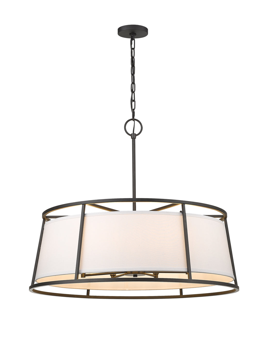 Lenyx Pendant Eight Light Chandelier in Iron Ore - available from The Lighting Shoppe, trusted by Canadian homeowners