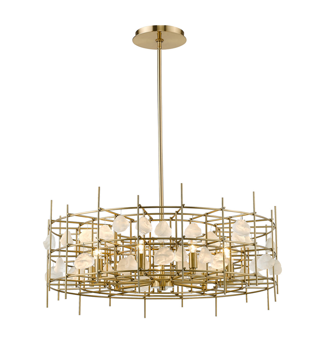 Z-Lite Canada - 4007-32AGBR - Nine Light Chandelier - Garroway - Aged Brass