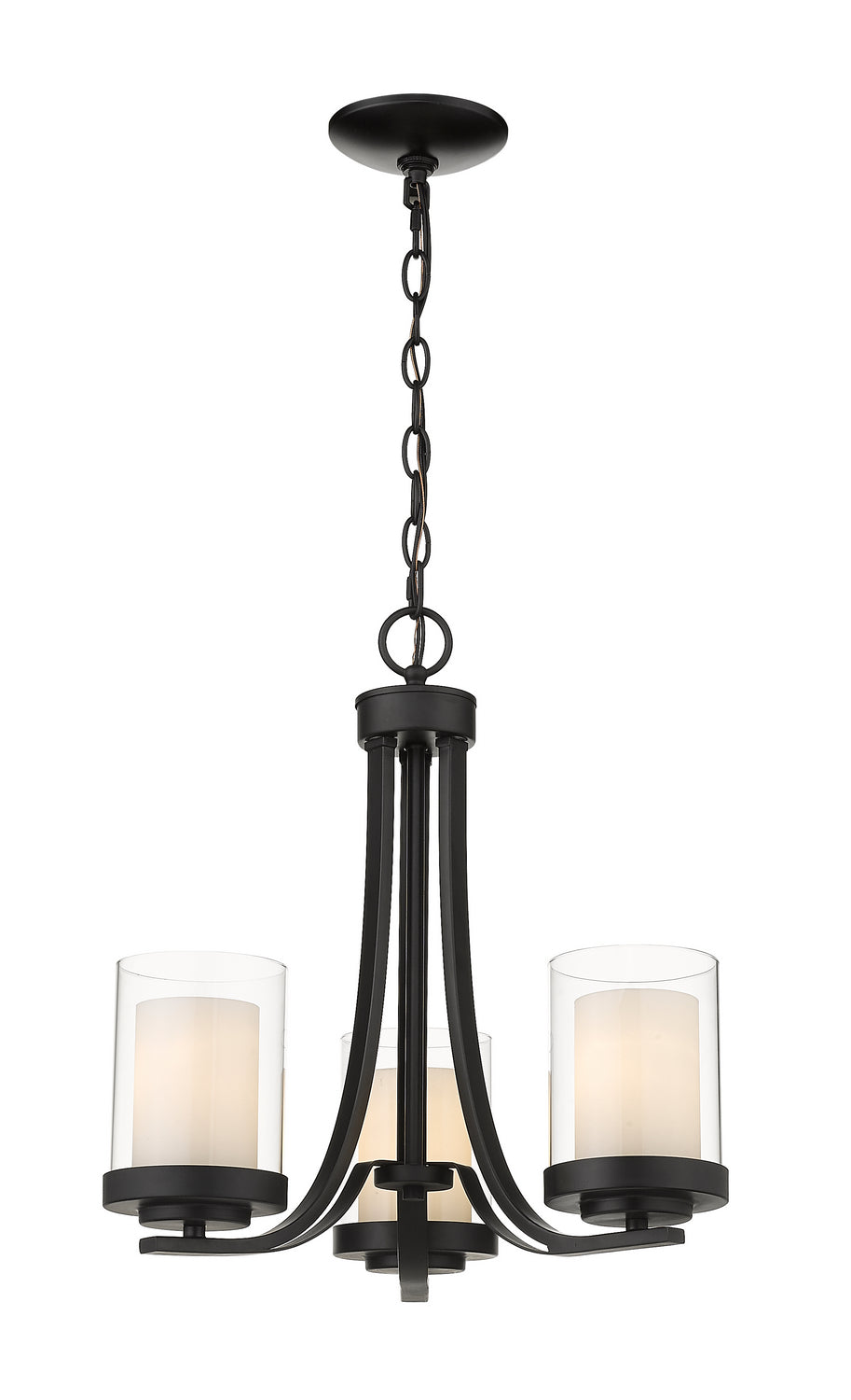Z-Lite Canada - 426-3C-MB - Three Light Chandelier - Willow - Matte Black