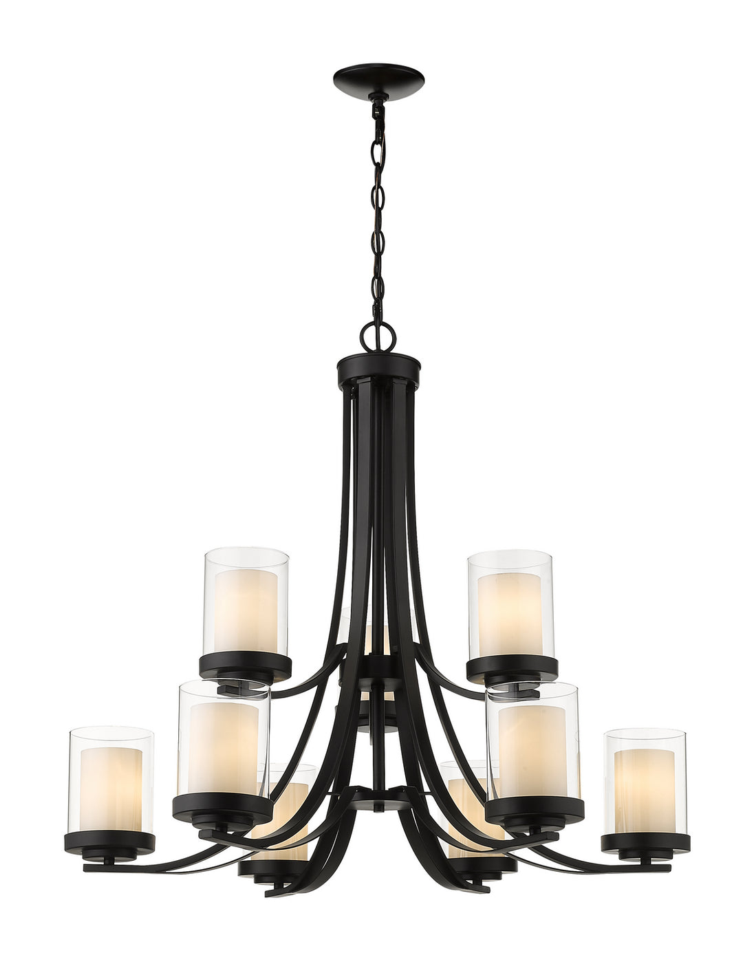 Z-Lite Canada - 426-9-MB - Nine Light Chandelier - Willow - Matte Black