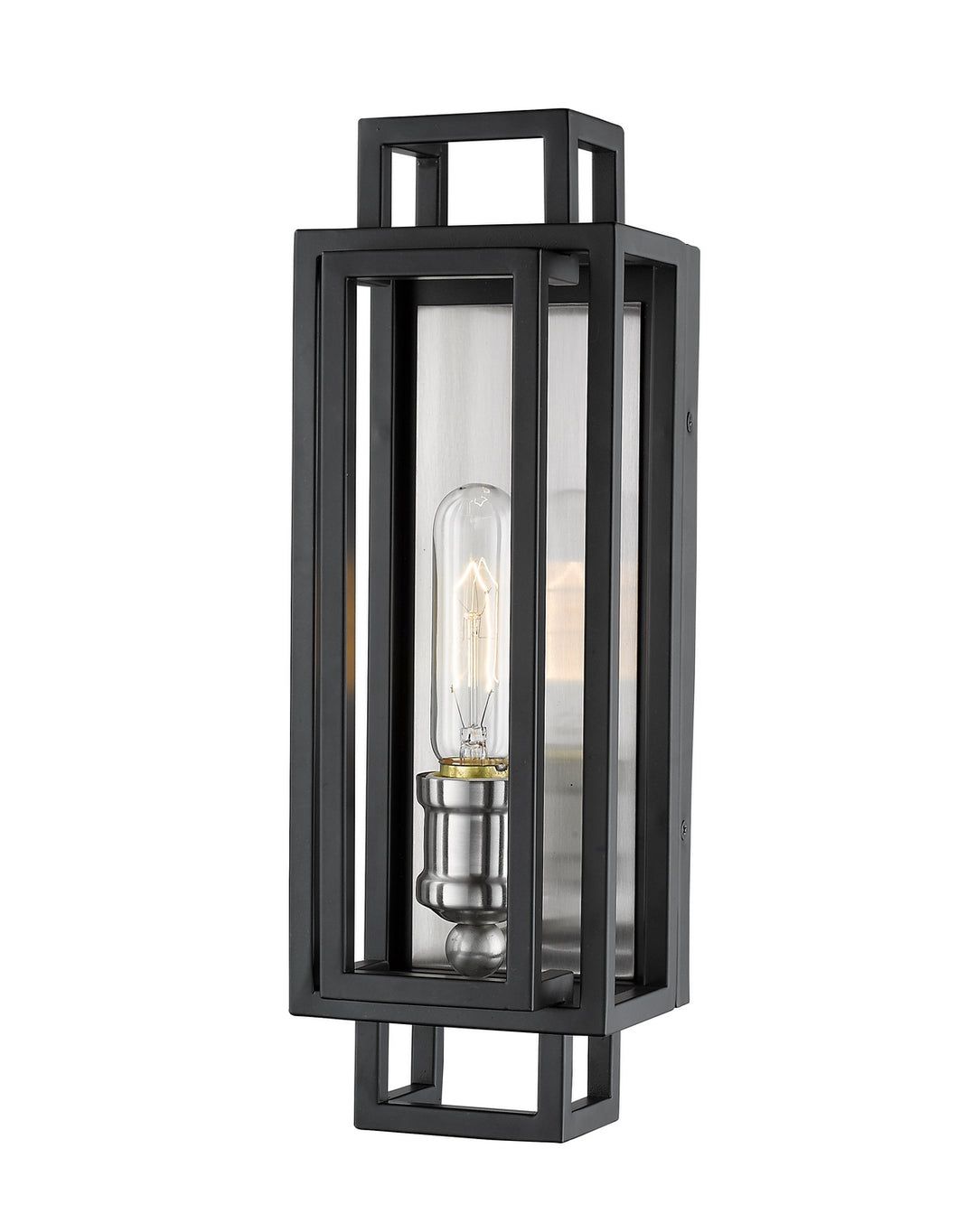 Titania One Light Wall Sconce in Black + Brushed Nickel - available from The Lighting Shoppe, trusted by Canadian homeowners