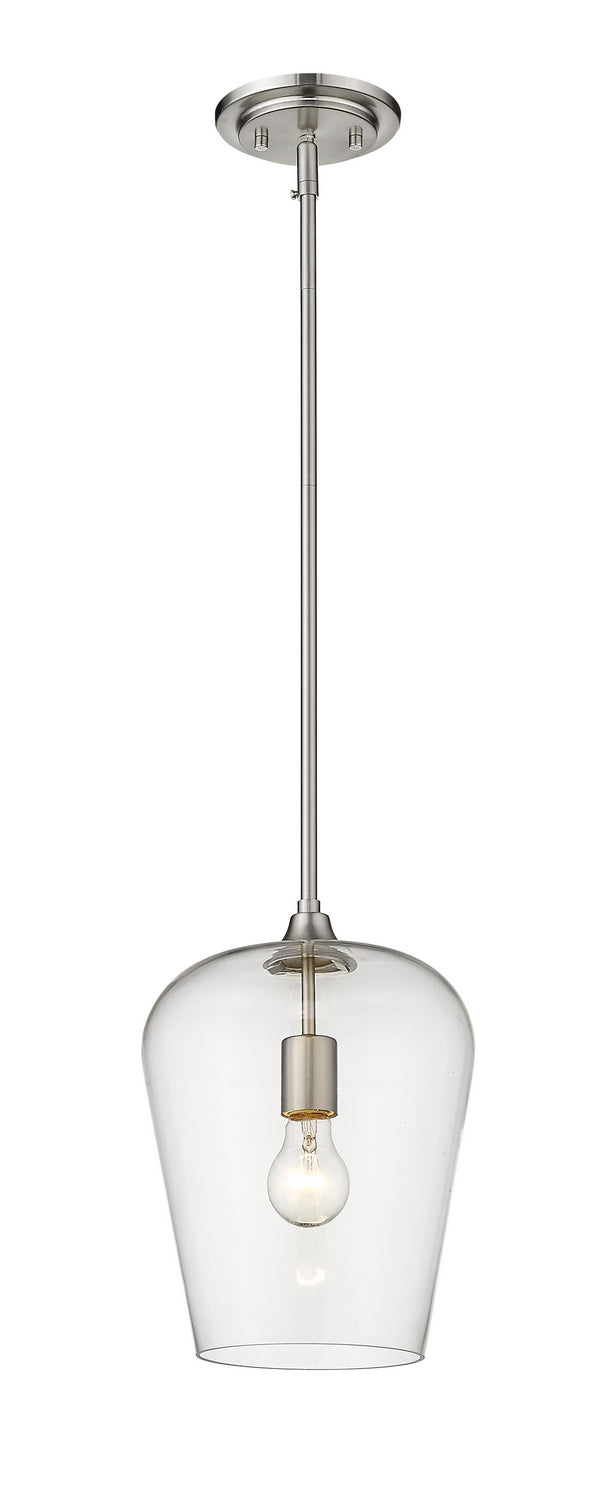 Joliet One Light Pendant in Brushed Nickel - available from The Lighting Shoppe, trusted by Canadian homeowners
