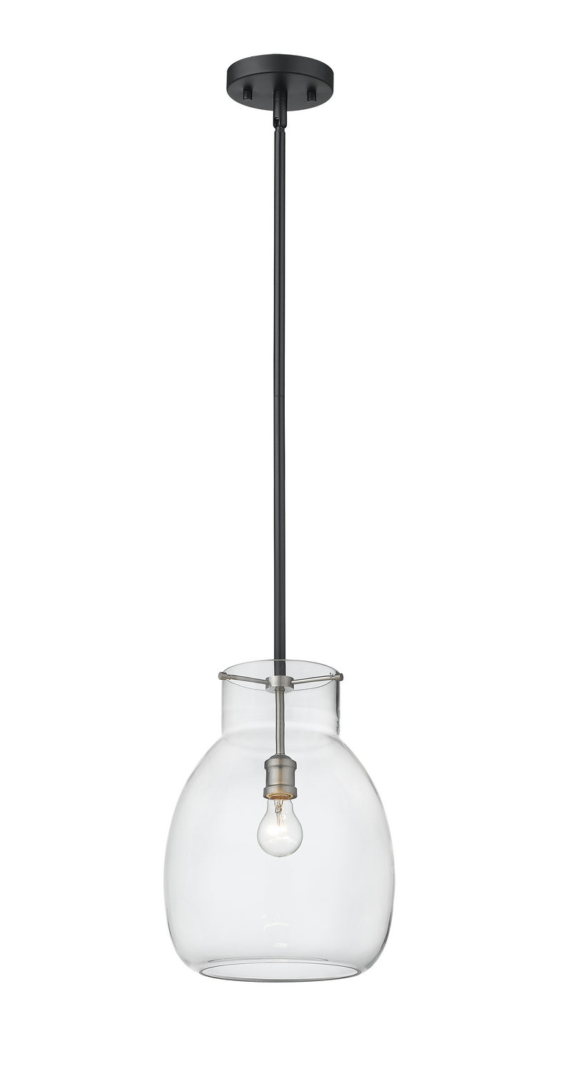 Z-Lite Canada - 476P-ROD-MB-BN - One Light Pendant - Bella - Matte Black + Brushed Nickel