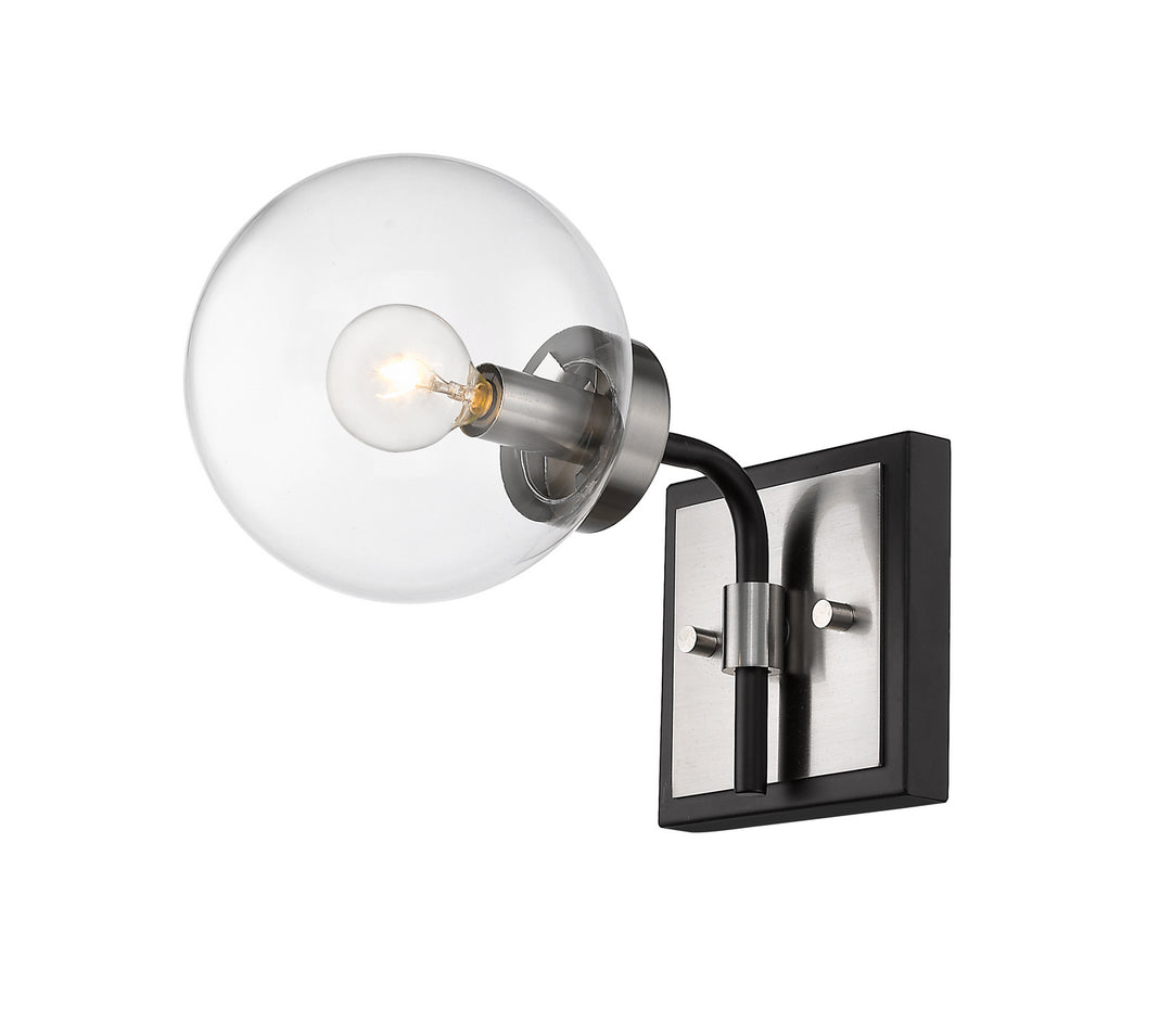 Z-Lite Canada - 477-1S-MB-BN - One Light Wall Sconce - Parsons - Matte Black + Brushed Nickel