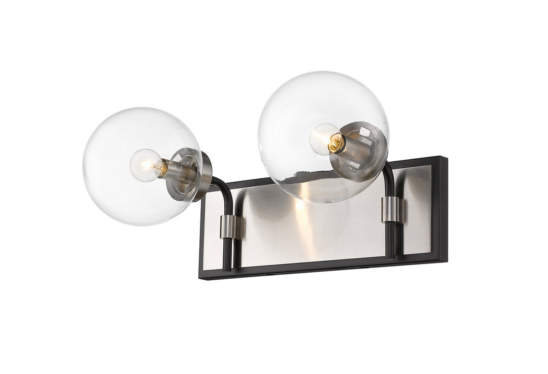 Z-Lite Canada - 477-2V-MB-BN - Two Light Vanity - Parsons - Matte Black + Brushed Nickel