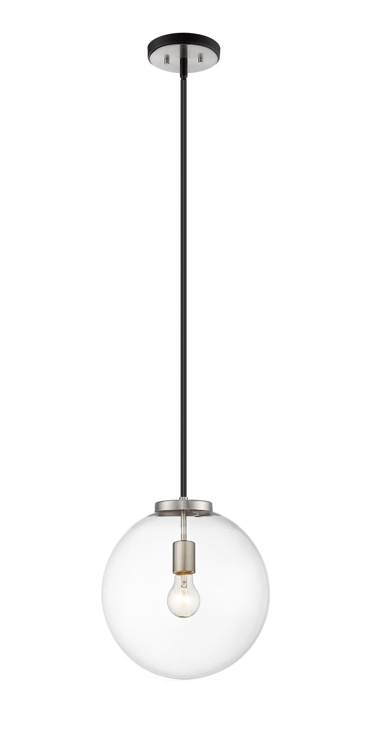 Parsons One Light Pendant in Matte Black / Brushed Nickel - available from The Lighting Shoppe, trusted by Canadian homeowners