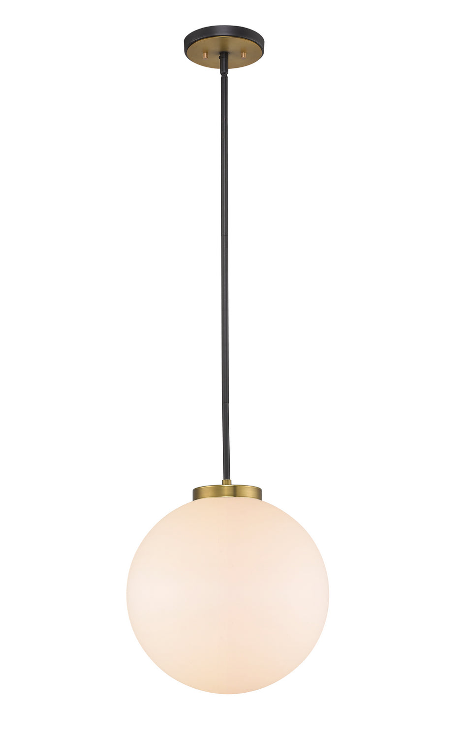 Z-Lite Canada - 477P14-MB-OBR - One Light Pendant - Parsons - Matte Black + Olde Brass