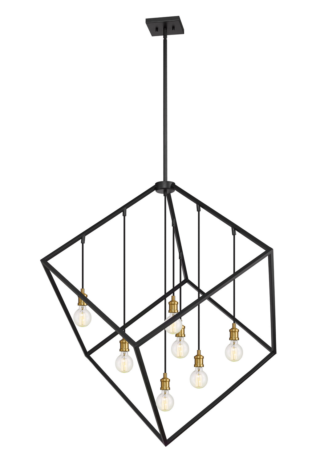 Z-Lite Canada - 478P44-BRZ-OBR - Seven Light Chandelier - Vertical - Bronze + Olde Brass