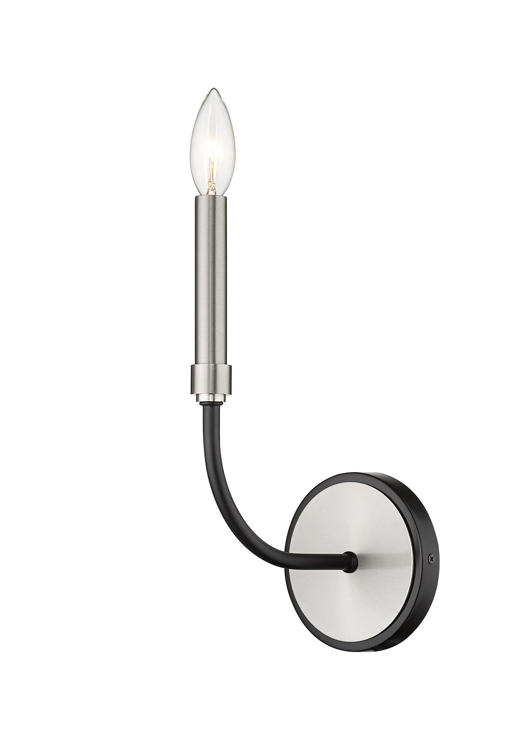 Z-Lite Canada - 479-1S-MB-BN - One Light Wall Sconce - Haylie - Matte Black + Brushed Nickel