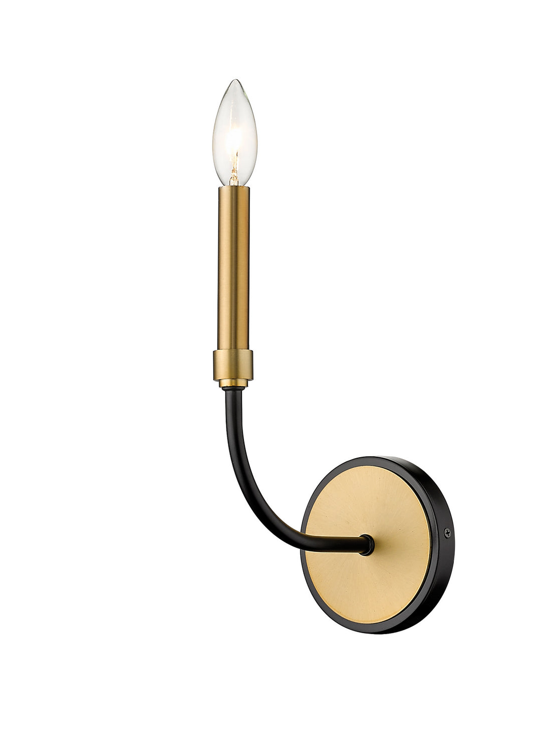 Z-Lite Canada - 479-1S-MB-OBR - One Light Wall Sconce - Haylie - Matte Black + Olde Brass