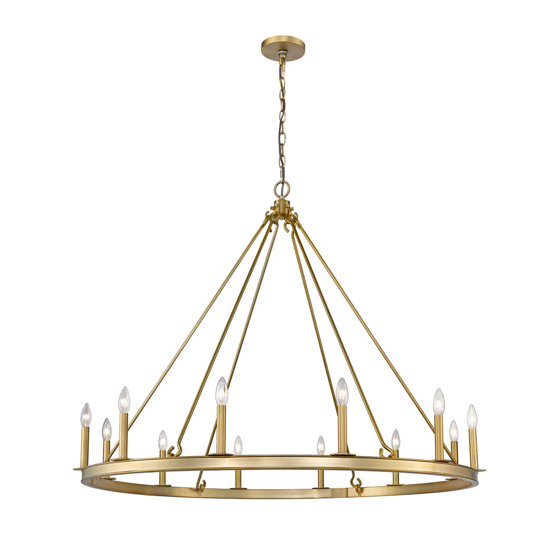 Barclay 12 Light Chandelier in Olde Brass - available from The Lighting Shoppe, trusted by Canadian homeowners