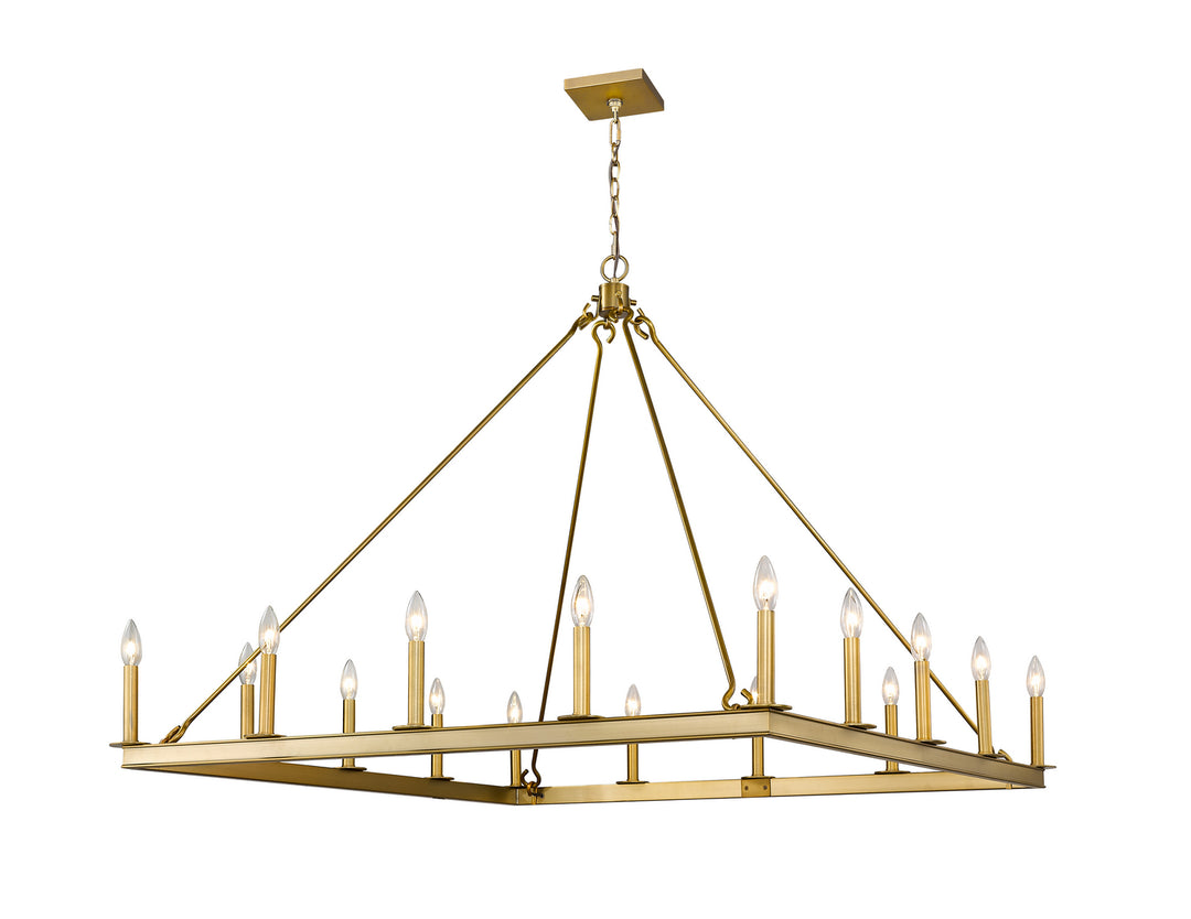 Barclay 16 Light Chandelier in Olde Brass - available from The Lighting Shoppe, trusted by Canadian homeowners