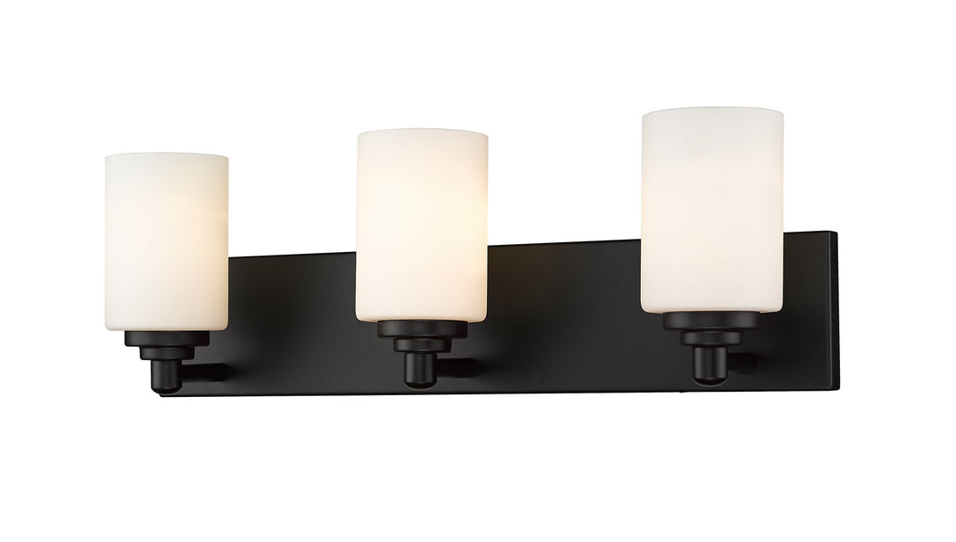 Z-Lite Canada - 485-3V-MB - Three Light Vanity - Soledad - Matte Black