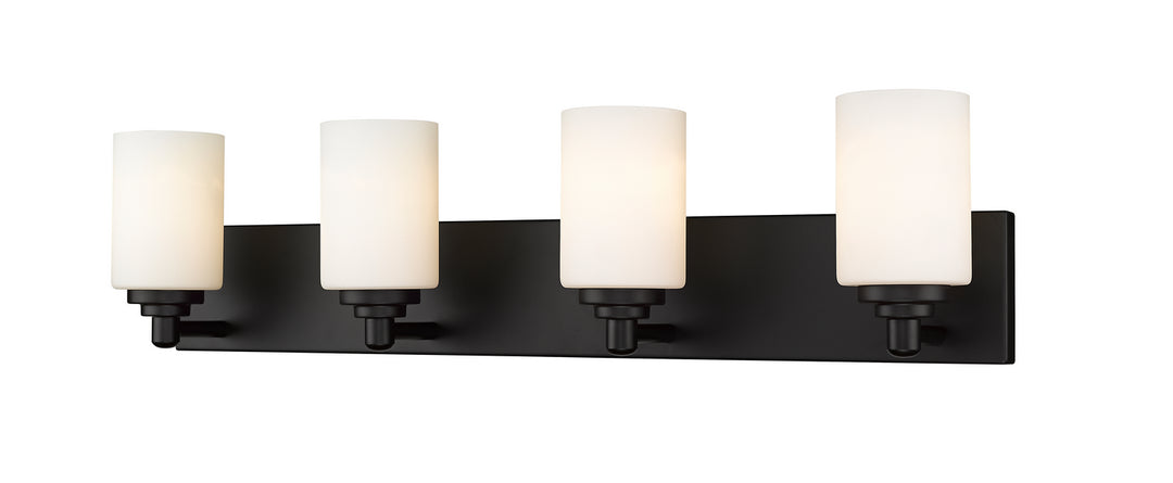 Z-Lite Canada - 485-4V-MB - Four Light Vanity - Soledad - Matte Black