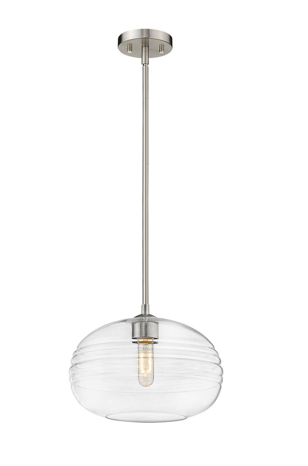 Harmony One Light Pendant in Brushed Nickel - available from The Lighting Shoppe, trusted by Canadian homeowners
