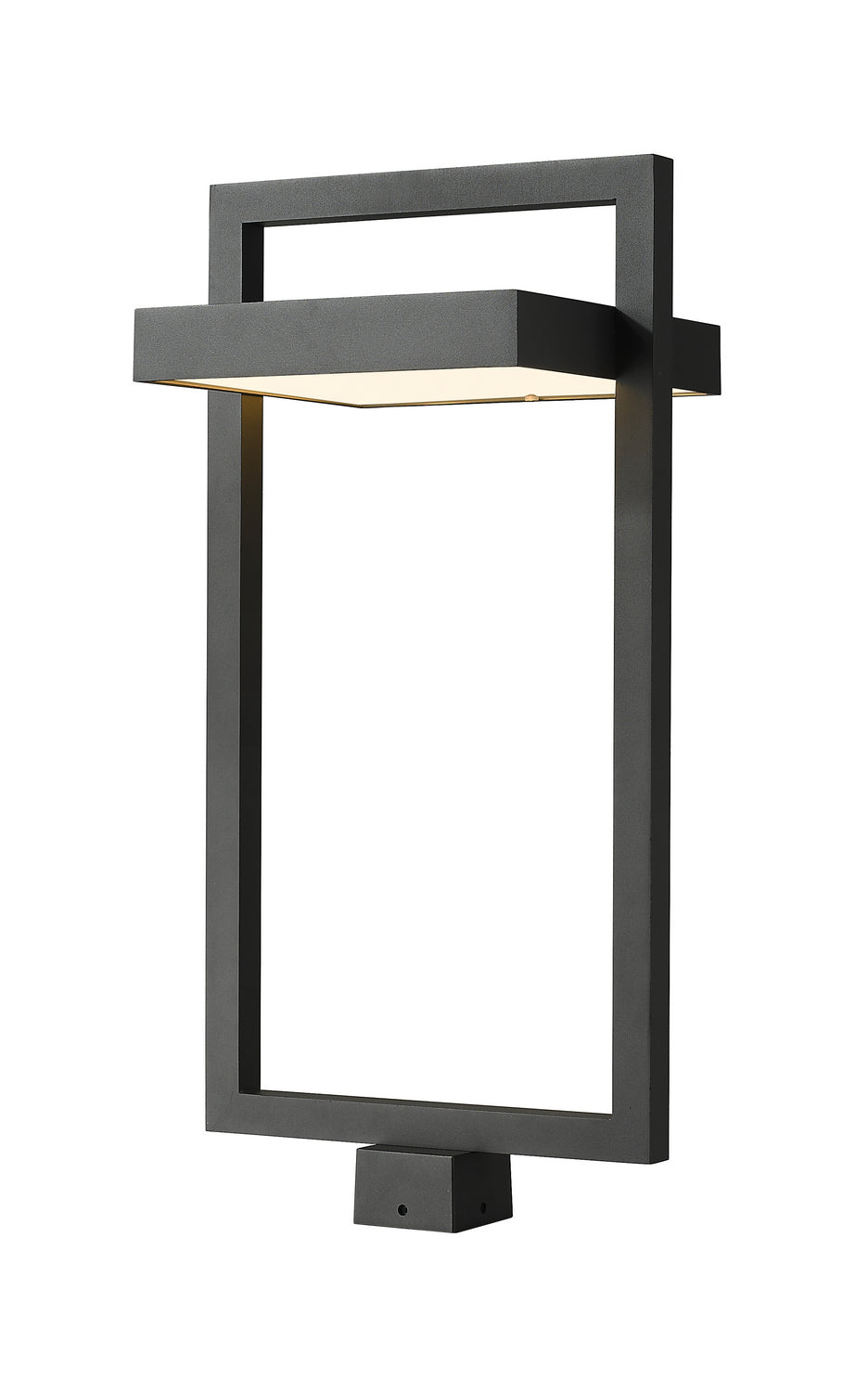 Luttrel LED Outdoor Post Moun Fixture in Black - available from The Lighting Shoppe, trusted by Canadian homeowners
