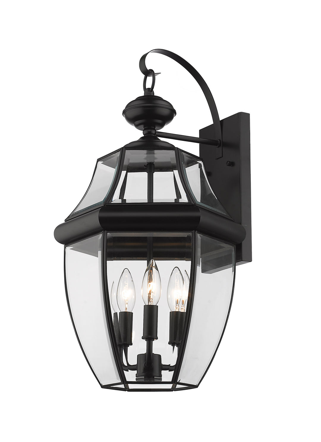 Westover Three Light Outdoor Wall Light in Black - available from The Lighting Shoppe, trusted by Canadian homeowners
