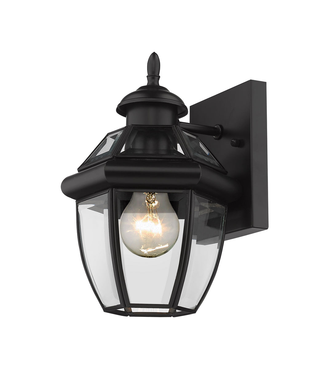 Westover One Light Outdoor Wall Light in Black - available from The Lighting Shoppe, trusted by Canadian homeowners
