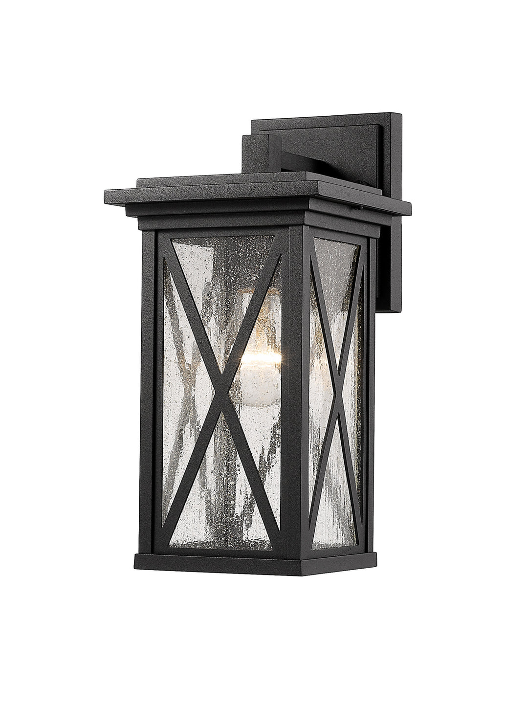 Brookside One Light Outdoor Wall Light in Black - available from The Lighting Shoppe, trusted by Canadian homeowners