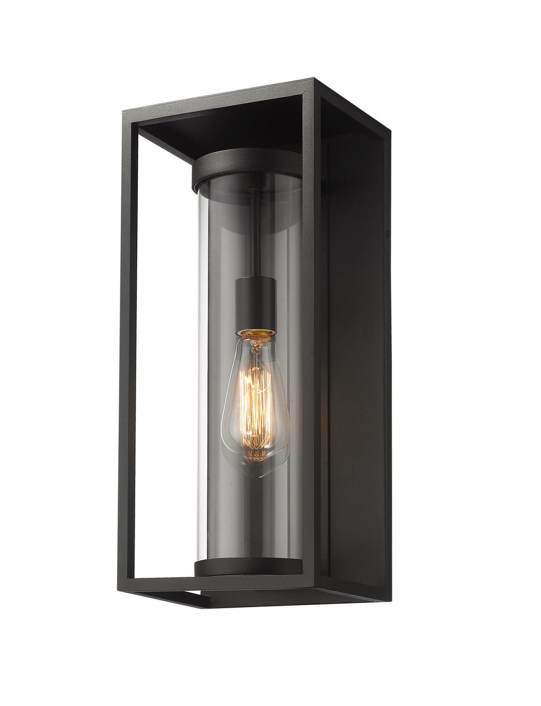 Dunbroch One Light Outdoor Wall Light in Black - available from The Lighting Shoppe, trusted by Canadian homeowners