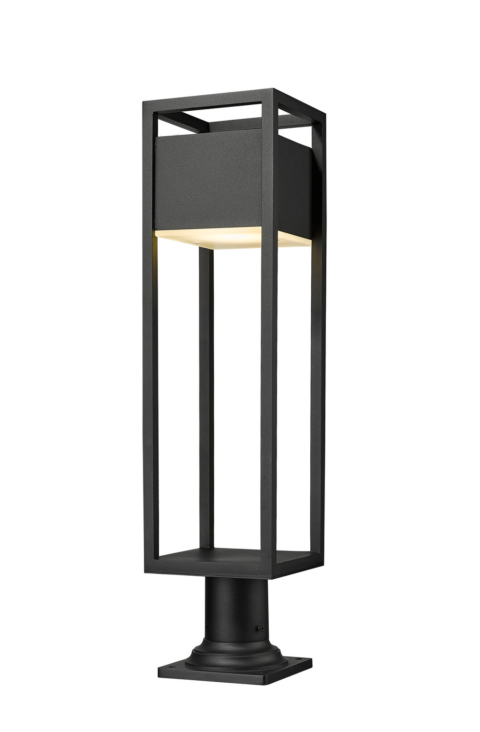 Barwick LED Outdoor Pier Mounted Fixture in Black - available from The Lighting Shoppe, trusted by Canadian homeowners