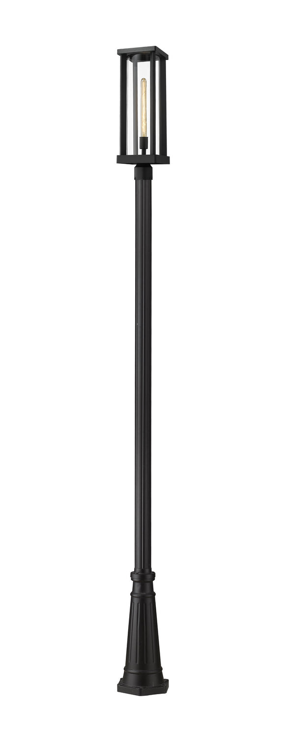 Glenwood One Light Outdoor Post Mounted Fixture in Black - available from The Lighting Shoppe, trusted by Canadian homeowners