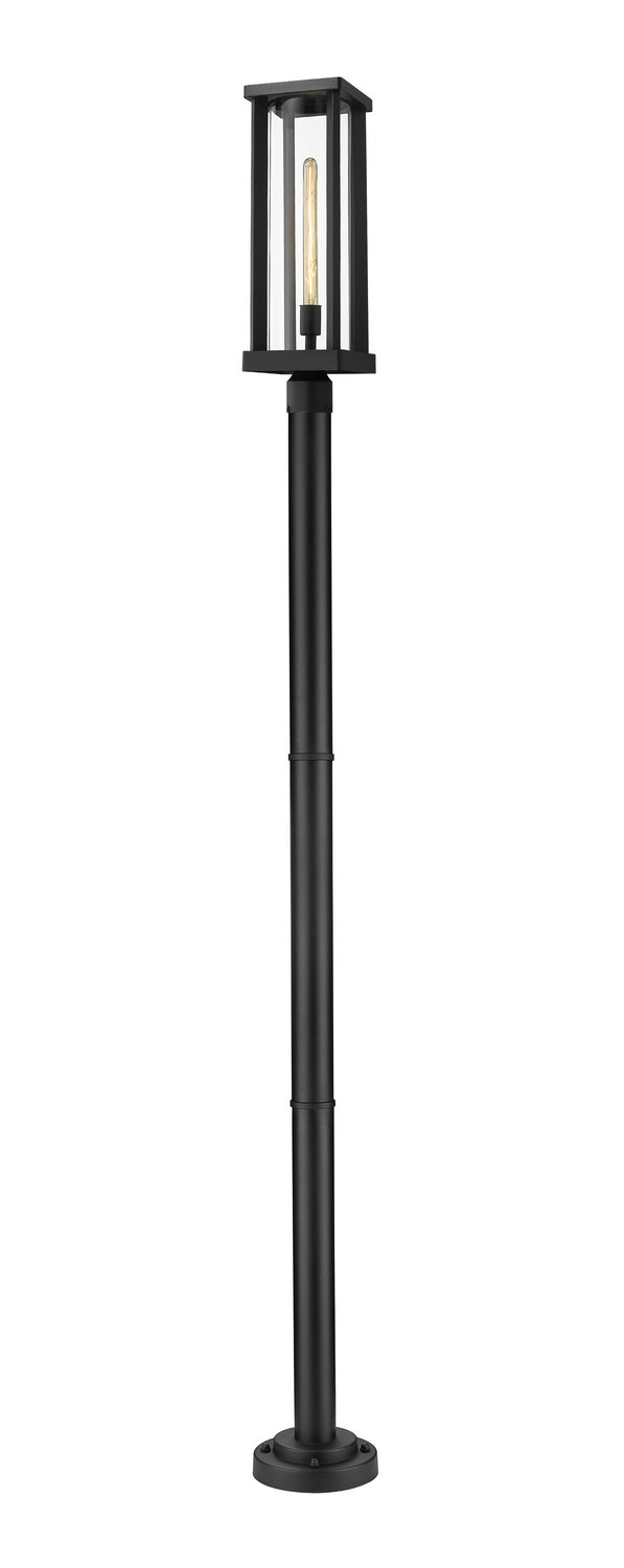 Glenwood One Light Outdoor Post Mounted Fixture in Black - available from The Lighting Shoppe, trusted by Canadian homeowners