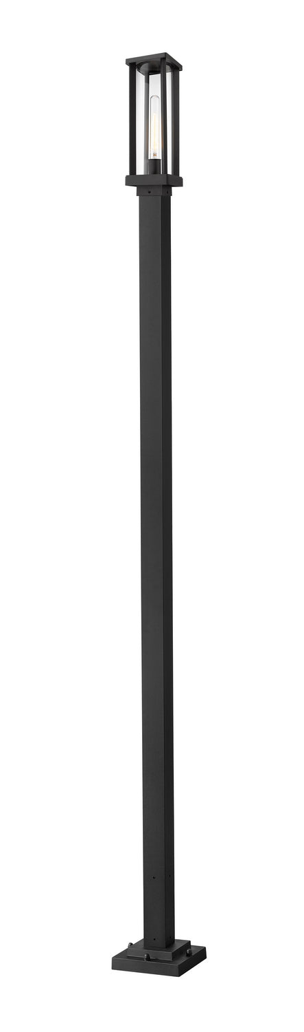 Glenwood One Light Outdoor Post Mounted Fixture in Black - available from The Lighting Shoppe, trusted by Canadian homeowners