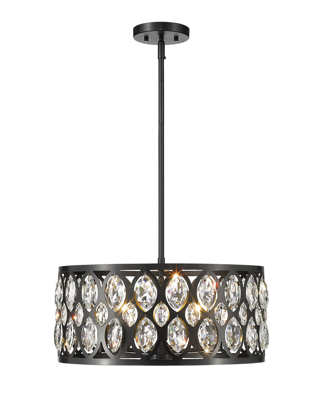 Dealey Five Light Chandelier in Matte Black - available from The Lighting Shoppe, trusted by Canadian homeowners