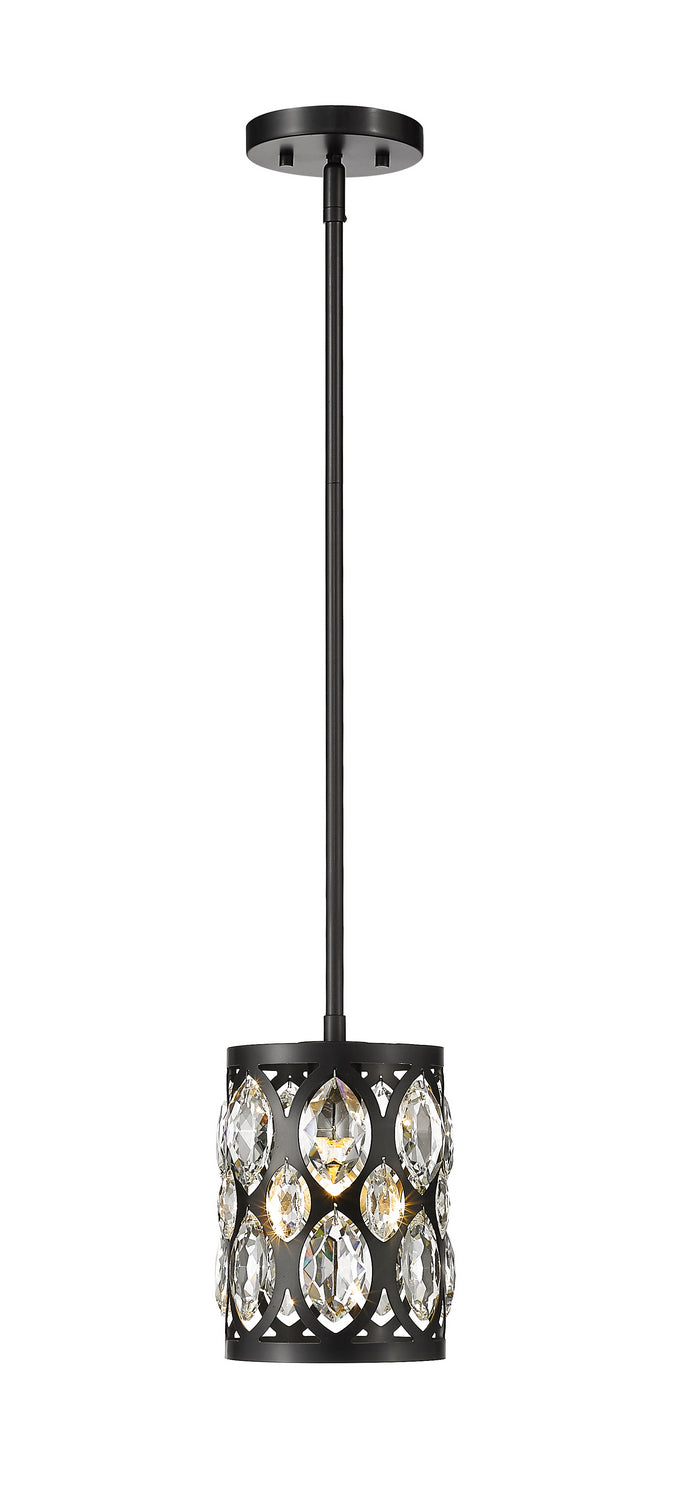 Dealey One Light Pendant in Matte Black - available from The Lighting Shoppe, trusted by Canadian homeowners