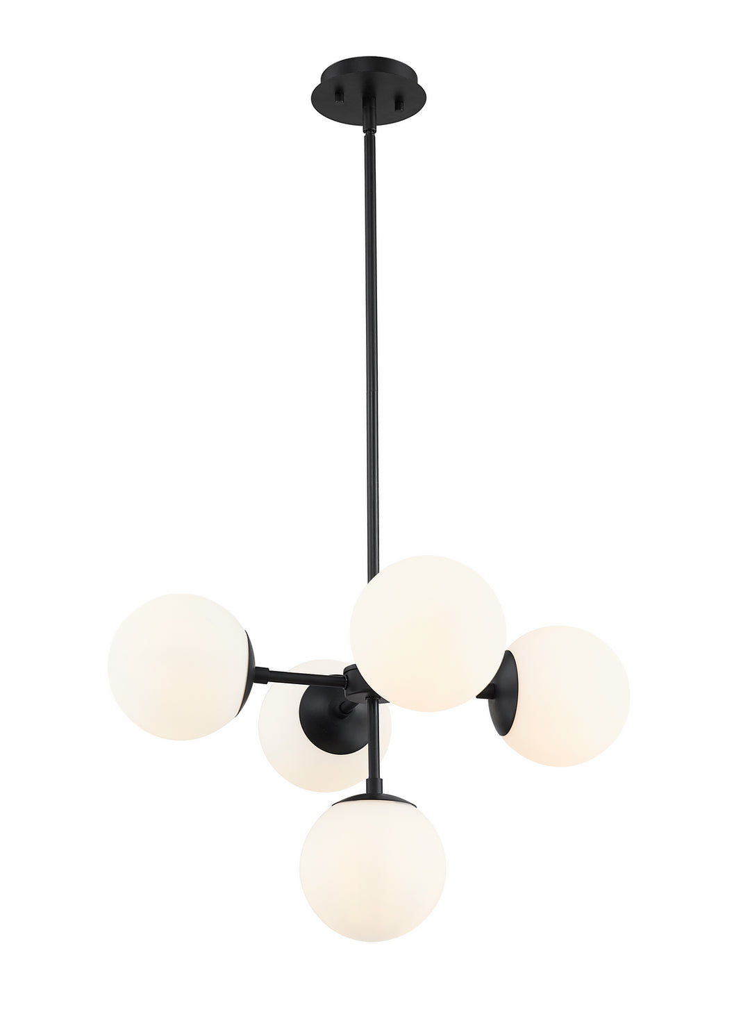 Midnetic Five Light Pendant in Matte Black - available from The Lighting Shoppe, trusted by Canadian homeowners