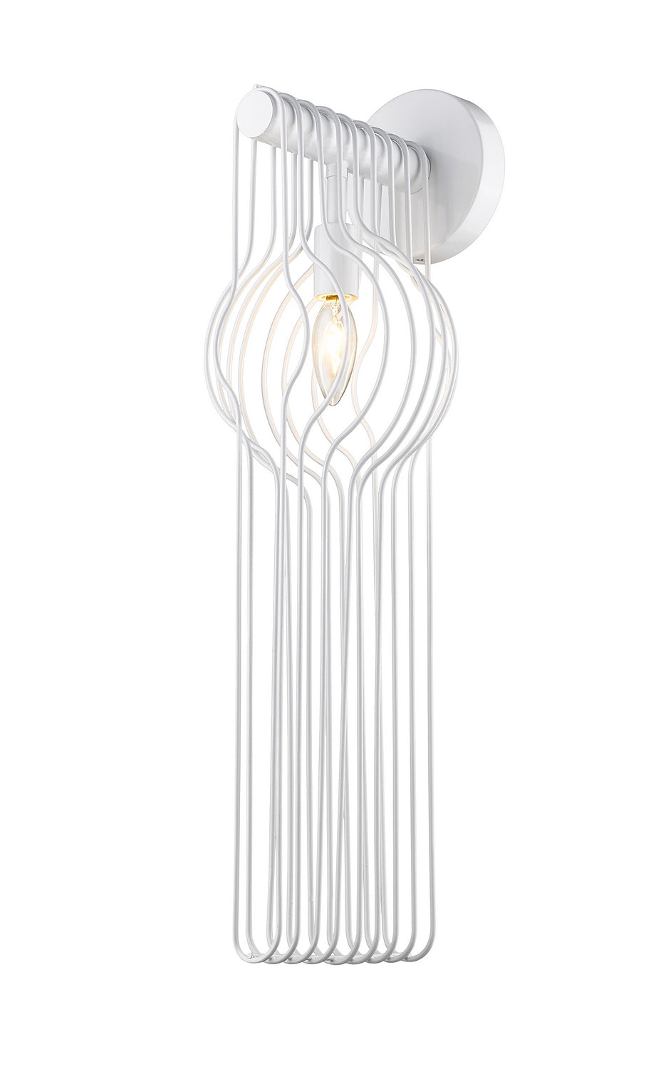 Contour One Light Wall Sconce in White - available from The Lighting Shoppe, trusted by Canadian homeowners