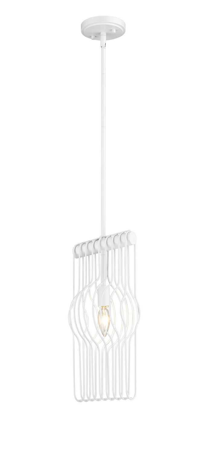 Contour One Light Pendant in White - available from The Lighting Shoppe, trusted by Canadian homeowners