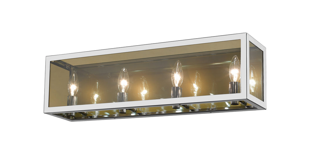 Infinity Four Light Vanity in Chrome - available from The Lighting Shoppe, trusted by Canadian homeowners