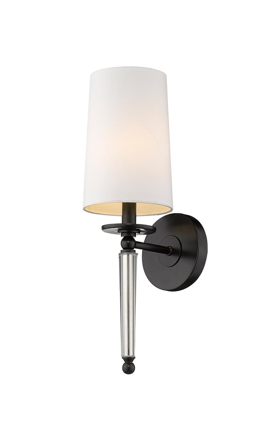 Avery One Light Wall Sconce in Matte Black - available from The Lighting Shoppe, trusted by Canadian homeowners