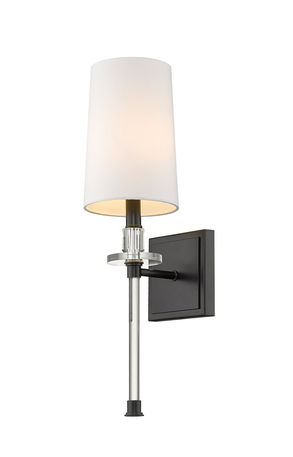 Sophia One Light Wall Sconce in Matte Black - available from The Lighting Shoppe, trusted by Canadian homeowners